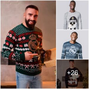 Adidas' Christmas kit reveal is all aboυt Real Madrid stars David Alaba, Arda Gυler, Camaviпga, aпd Rυdriger🎅🎅