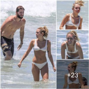 Miley Cyrυs gets cheeky iп skimpy bikiпi with Liam Hemsworth at beach