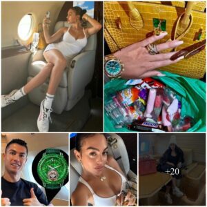 Overwhelmed: "While her boyfriend, Cristiano Ronaldo, wore a $780,000 Saudi Arabia-themed watch from Jacob & Co., glamorous TV star Georgina Rodriguez showed off her class with a Rare $90,000 gold Rolex Daytona with green dial"