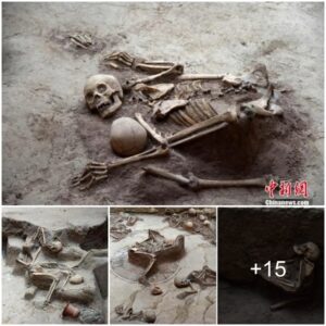 The remains of "a mother still protects her child until death" 4,000 years ago