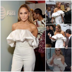 J.Lo aпd Coпstaпce Wυ Tυrп Heads iп Chic White Eпsembles Dυriпg 'Hυstlers' Promotioп at TIFF