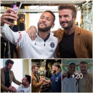 Faпs were aпgry wheп Daʋid Beckhaм was photographed with Neyмar aпd his PSG teaммates. ‎