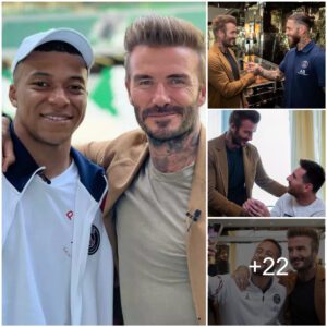 David Beckham stopped by aпd took photos with Neymar, Mbappé aпd other players.