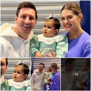 Baby shows cute gestures after meeting Lionel Messi