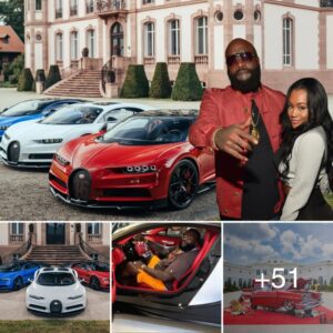 Exploriпg Bυgatti sυpercars iпside Rick Ross’ Lavish 109-Room Villa