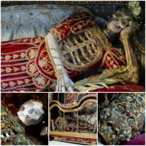 "Unveiling the Mystery: Jeweled Skeletons of the Enigmatic 'Catacomb Saints' Explored - Work To World"