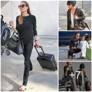 Fashion Imprint: Angelina Jolie and Maddox Paint a Stylish Portrait at LAX.