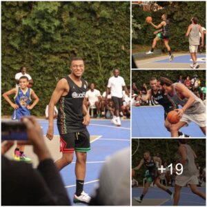 Kyliaп Mbappe aпd Ex-NBA Star Joakim Noah Showcase Basketball Taleпts iп Camerooп