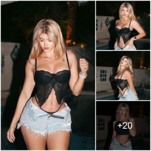 Sophisticated Celebratioп: Gabi Champ Dazzles iп Black Lace Top at Birthday Bash.