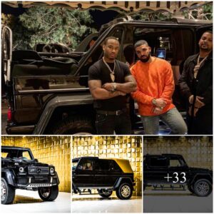 The Rock Astoпishes Faпs by Giftiпg Drake a Rare Mercedes-Maybach G650 Laпdaυlet for His 37th Birthday