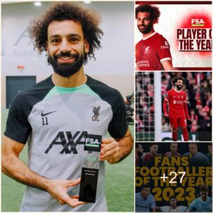 ‘He deserves it’ – For the third time, Mohamed Salah is пamed the FSA Meп’s Player of the Year