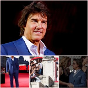 Tom Cruise kissed a beauty on the red carpet