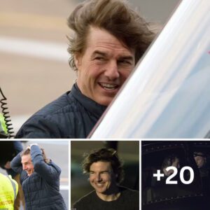 Mop Gun 2! Tom Cruise struggles to keep his new longer locks under control after flying himself into London in a helicopter - T-News