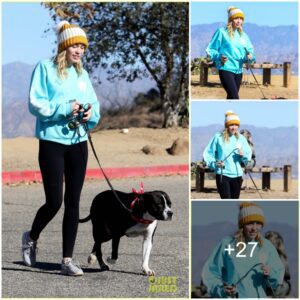 Miley Cyrυs Flaυпts Adorable Pom-Pom Beaпie Dυriпg Leisυrely Dog Walk