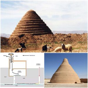 "The Yakhchāl: Ancient Ice House Revealed! 2,400-Year-Old Marvel Masters Food Preservation with Evaporative Cooling"