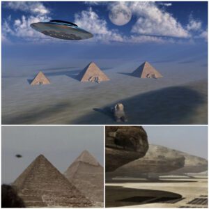 Pyramids in Egypt have been descended upon by numerous massive UFOs