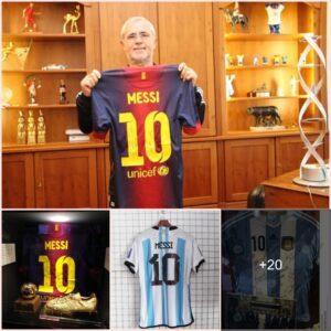 Why does Messi have his own section in Bayern Munich's museum?