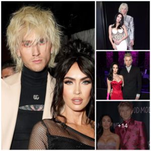 Machine Gun Kelly and Megan Fox Change Into Wedding Looks for Grammys Afterparty.