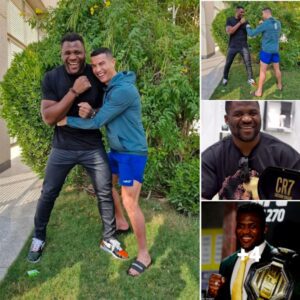 "Ronaldo's Heart of Gold: Surprise Gift of £110,000 Watch to Francis Ngannou Before Tyson Fury's Highly Anticipated Match"