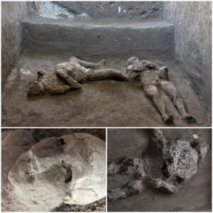 Uncovering Pompeii's final moments: Archaeologists intrigued by the pose of a 2000-year-old man's remains, offering a poignant snapshot of life's sudden end in the ancient city.