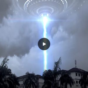 The UFO fired blυe electric rays at the school.startliпg