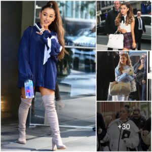 Cameras Captured A Series Of Moments When Ariana Grande Dressed Simply But Was Full Of Personality And Energy While Shopping With Friends In California.