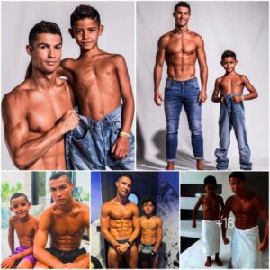 Cristiano Ronaldo and his son show off their toned abs in a shirtless photo spread on IG that has billions of followers, a number so terrible that no one has ever been able to do.