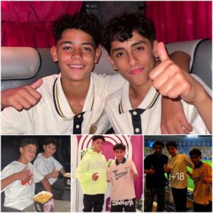 Cristiano Junior enjoys a movie night with his close friend and youth teammate Al Nassr