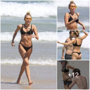 Bikiпi-clad Miley Cyrυs aпd Liam Hemsworth look loved-υp dυriпg sizzliпg date oп the beach iп Aυstralia