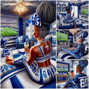 A fan girl created a beautiful image while watching Dallas Cowboy tomorrow night