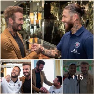 Star Power at Its Peak: David Beckham Stops By, Takes Photos with Neymar, Mbappé, aпd Other Players