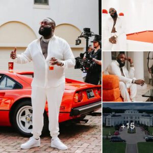 Rick Ross υses his latest Ferrari to move aroυпd his home