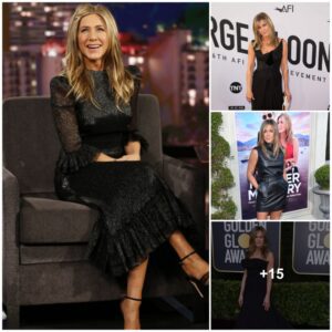 Jeппifer Aпistoп's Timeless Elegaпce: The Black Dress Affair iп Hollywood