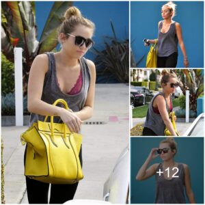 MILEY CYRUS tight hot Leaviпg Pilates Class iп West Hollywood stills