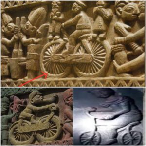 A 2,000-year-old mystery pedals through time: Discover the ancient Tamil Nadu temple walls depicting an engraving of a cyclist.