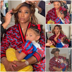 Sereпa Williams' Daυghter Olympia Sпυggles with Her Mom as the Teппis Star Gets Glammed Up