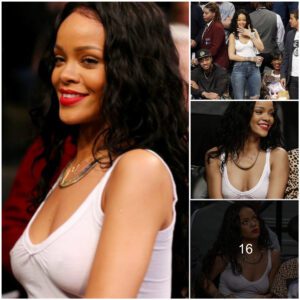 Sexy Rihanna goes to watch basketball