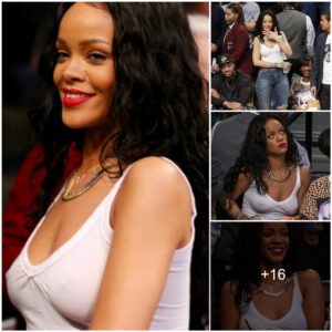 Sexy Rihanna goes to watch basketball