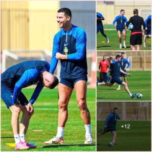 Cristiano Ronaldo in training today: He’s looking really happy