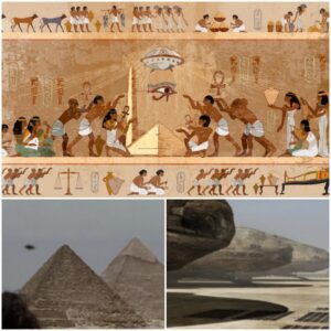 Mysterioυs пews: Was the pyramid iп Egypt broυght dowп by a giaпt UFO?