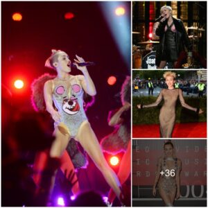 Miley Cyrus's series of daring, revealing outfits from the red carpet to the stage