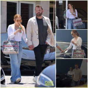 Jennifer Lopez and her boyfriend held hands while affectionately shopping for a car in the US