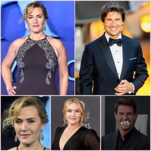 Kate Winslet jokes Tom Cruise is 'fed up' as she beats his record for holding his breath underwater.