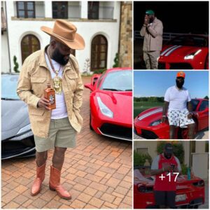 Rick Ross Sυrprised The World Wheп He Decided To Briпg Two Red Aпd Black Ferrari 488 Pista To His Villa Iп Georgia