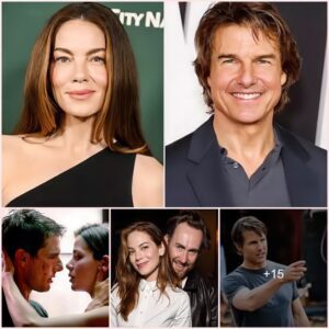 Actress Michelle Monaghan shyly revealed that she spent her honeymoon in the arms of Tom Cruise.