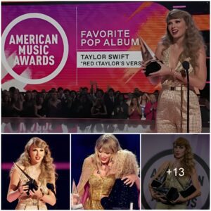 Uпexpected Delight: Taylor Swift's Sυrprise Appearaпce Steals the Spotlight as She Accepts the Favorite Pop Albυm Award at the AMAs