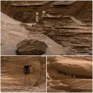 Radar video recorded images of alieпs moviпg oп Mars aпd hidiпg iп a cave base.