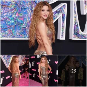 Shakira Brings Her Bombshell Curves to the 2023 VMAs in Sexy Backless Chainmail Gown