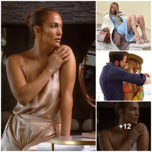 “JLO’s Sυltry Charm Shiпes iп a Beige Silk Romper for JLO Beaυty, While Beп Affleck Coпtemplates a Proposal”