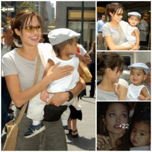 The photos from 20 years ago of Angelina Jolie and her adopted son Maddox.